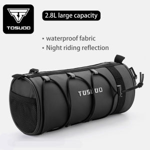 TOSUOD Bike Front Bag Bicycle Bag Storage Outside Multifunction Riding Bag Mountain Bike Front Bag Bicycle Accessories