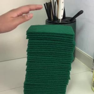 10/20/30PCS Scrub Pads Household Kitchen Oil Removal Dishwashing Pot Pads Scratch Free Multipurpose Reusable Cleaning Dishrag