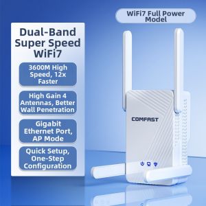 Comfast | WiFi7 Signal Enhancer 5G Dual Band High Speed Router Extender