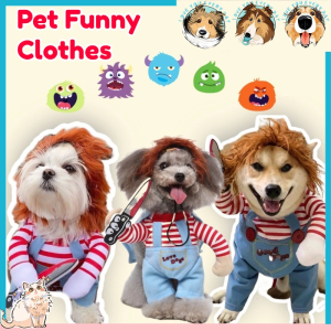 Dog Funny Clothes Pet Halloween Cosplay Costumes Dog Transformation Outfit Pet Party Clothing