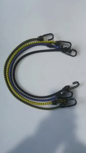 4Pcs 8mm Heavy Duty Bungee Cord Set High Elasticity Latex Elastic Rope Bicycle Luggage Straps & Tie Downs for Camping & Outdoor