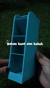 BISA COD - Rak Laci Mini Plastik 4 Tingkat Tempat Pensil Serbaguna - Tempat Penyimpanan 4 Susun dengan Rak Laci yang Miring