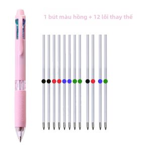 Bộ Bút Bi Đa Năng JOMPENS 4 Trong 1 Ngòi 0.7mm Viết Êm Ruột Bút Nhiều Màu Dùng Cho Văn Phòng