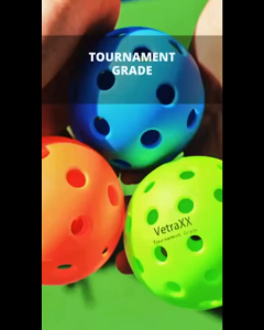 SellinCost VetraXX TOURNAMENT Grade Pickleball Ball 40 Holes 74mm Holes Training Pickle Ball Tennis Indoor Outdoor Badminton Tennis Tournament PKB05VT 匹克球