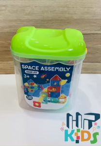 Đồ chơi lắp ráp xếp hình thả bóng 3D chủ đề không gian kèm hộp đựng cho bé