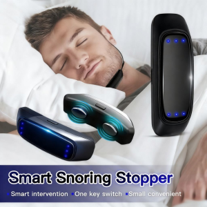 EMS Pulse Stop Snore Portable Comfortable Sleep Well Stop Snore Health Care Sleep Apnea Aid USB Smart Anti Snoring Device