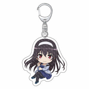 Bandai | 55MM Anime Saekano Megumi Katou Utaha Kasumigaoka Acrylic Móc Khóa Kawaii Quà Tặng Cách Nuôi Dạy Một Bạn Gái Nhàm Chán Hình