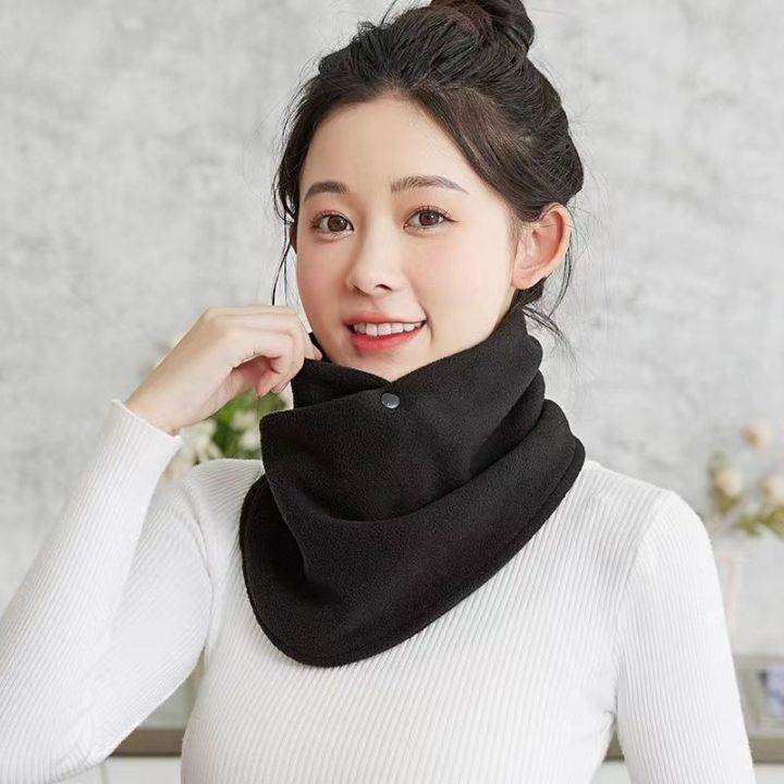 Fashion Winter Fleece Neck Scarf Thickened Warm Autumn Men Women's