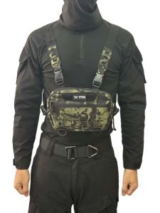 กระเป๋าคาดไหล่แบบสะพายข้างสำหรับปีนเขาแบบยูนิเซ็กซ์ กระเป๋าใส่เครื่องมือแบบสะพายหน้าสำหรับปีนเขาแบบสะพายไหล่คู่ กระเป๋าใส่ของกลางแจ้งแบบกันน้ำ