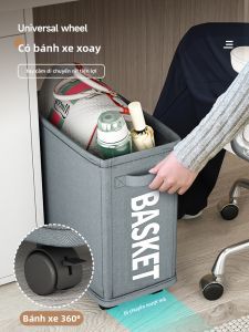 AOQILA | Under Desk Organizer with Wheels Foldable Shelf