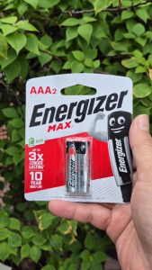 Vỉ 2 viên pin đũa AAA ENERGIZER MAX 1.5V E92 BP2 chính hãng