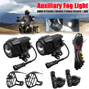 Motorcycle LED Spotlight Headlight Motorcycle LED Fog Lights For BMW R1200GS R1250GS Adv F800GS F700GS Moto Auxiliar Fog Lamp