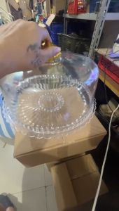 Vicmall - TEMPAT KUE / RAK KUE / CAKE TRAY BULAT BENING CANTIK