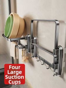 SHENFAN | Suction Cup Foldable Wall-mounted Face Basin Holder