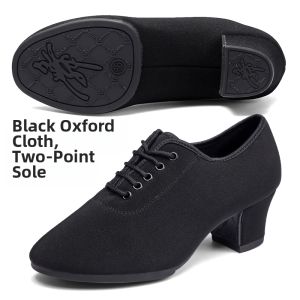 YUEPA | Adult Womens Latin Dance Shoes Oxford Cloth