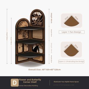 CTYLIGHTZ | Vintage Style Corner Shelf