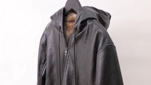 ＜1026＞2024 Autumn and Winter New Hooded Warm Leather Coat Mens Fur Integrated Fleece-lined Thickened Bikers Leather Jacket