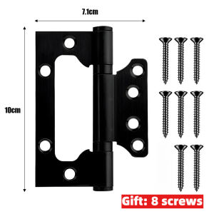304 Stainless Steel 4-Inch Letter Folding Hinge Door Thickened Wardrobe Furniture Hardware Accessories and 8 Screws as a Gift