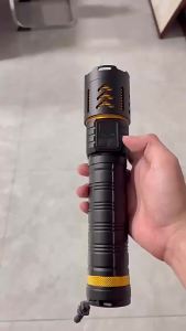 Super Bright LED Flashlight USB Rechargeable Zoom Work Lamp Long Range 3000M Tactical Torch Camping Lantern Fishing
