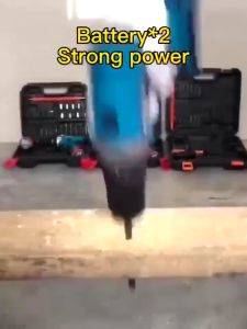 MAKITA Mesin Bor Impact Drill 3in1 2 Baterai  Bor Baterai  Bor Tanpa Kabel Bor Listrik  36Vf  Bor Listrik Set Bor Tangan Listrik