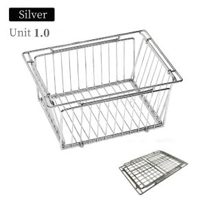 IGT Basket Folding 1 Unit Igt Drain Basket Stainless Steel Igt Camping Table Basket Lightweight Portable IGT Table Accessories