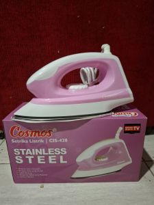 Setrika Listrik Cosmos Stainless Steel Cis 428/Gosokan Pakaian Anti Lenget Murah