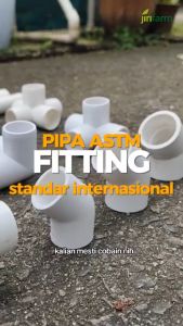 Jirifarm Hidroponik Pipa Paralon Tebal 3.5mm Diameter Dalam 1 inch Panjang 1 meter