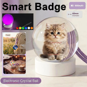 Electronic Badge HD Display Screen Bluetooth GIF Video Playback Touch Screen LED Audible Video Play Dynamic Smart Badge New M3