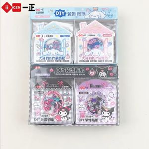 30 ดวง ลายคุโรมิ ชินนาม่อน สติกเกอร์ ตกแต่ง PET กันน้ำ น่ารัก Kuromi Cinnamoroll