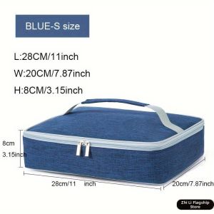 TEKANAI | Insulated Thickened Aluminum Foil Compartmentalized Lunch Bag Large