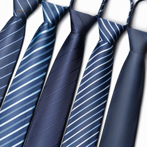 Rouhildy ซิป เน็คไทธุรกิจของผู้ชาย เดรส เน็คไทไม่จําเป็นต้องใช้งานแต่งงานเจ้าบ่าวงานสํานักงาน 8 ซม. กว้าง โพลีเอสเตอร์ เนคไท