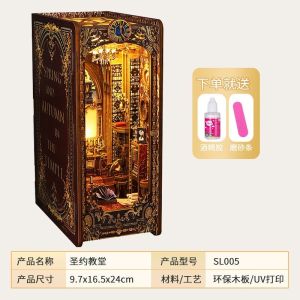 Mô Hình Lắp Ráp Khối Gỗ Hình Ngôi Nhà DIY Cho Bé Gái Đồ Trang Trí 3D Đồ Chơi Giáo Dục Cho Trẻ Em Từ 14 Tuổi Trở Lên