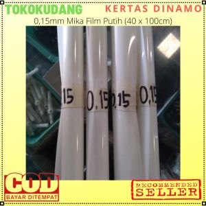 015 mm Mika Film Putih Ukuran 40x100 cm Kertas Pelapis Gulung Motor Listrik Hiasan Lampu Kesenian