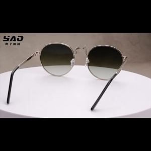 Holiday sunglasses for women original UV400 protection metal round sun shades women party