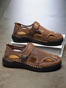 Nanjiren | Summer Outdoor Driving Friendly Breathable Closed Toe Clog Style Mens Sandals