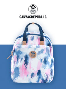 Original Canvas Republic Lightweight Tie Dye Backpack Womens Street Style Casual Shoulder Bag with Computer Sleeve Soft Foldable