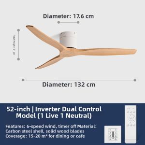 YYD | Large Quiet Retro Industrial Ceiling Fan