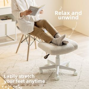 Sanwa Supply | Teddy Fleece Foot Stool