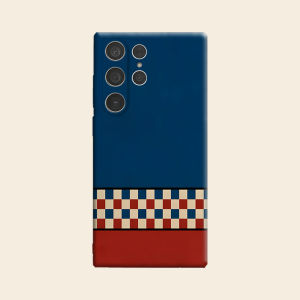BILIBILI | Retro Checker Panel Luxury Fashion Full Lens Protective Case for Samsung Galaxy S26 S25 S24 A56 A36 Plus Ultra
