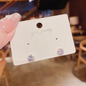 Elegant Mini Zircon Earrings S925 Silver Needle Simple Stylish Fashion Jewelry Womens Fresh Original Design Ear Jewelry