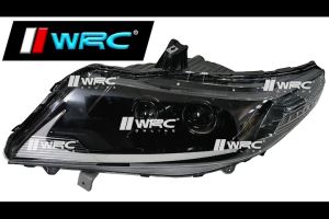 Honda City TMO 2008 - 2012 Lexus Design Double Led Dynamic Projector Headlamp With Demon Eyes + Signal Running ( Clear +