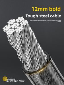 MONLEYTA | German Bicycle Lock Portable Steel Cable Mountain Bike Electric Carriage Childrens Single Speed Chain Lock Anti-Theft Password Lock