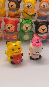 ตุ๊กตาระบายสีปูนปลาสเตอร์ 1 กล่องมี 2 ตัว พร้อมสีเเละพู่กัน คละแบบคละสี ระบายง่าย สีเเห้งเร็ว Plaster Doll พร้อมส่งในไทย !!