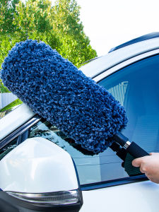 แปรงขจัดคราบสีสำหรับรถยนต์ ด้ามจับเหล็กสแตนเลส แปรงขจัดฝุ่นสำหรับใช้ในบ้าน อุปกรณ์ทำความสะอาดรถยนต์แบบพับได้