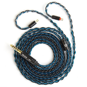 KBEAR ST12 8 Core HiFi Earphone 4N OFC Silver-Plated Upgraded Cable 3.5/4.4mm MMCX/0.78mm 2Pin for Lark Rosefinch KS1