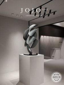 Modern Simplicity Large Floor Decorative Ornaments JOJOS L. PD.mud. for Entrance Hall Living Room Creative Iron Artwork