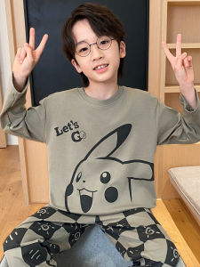SHAPRA | Boys Autumn Spring Cotton Long Sleeve Sleepwear Set