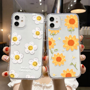 Sunflower Clear Phone Cases For iPhone 13 Case for iPhone 11 12 13 14 15 16 Pro Max X XS XR 7 8 Plus SE 2020 2022 Soft TPU Cover