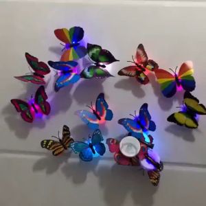 🇲🇾 🏆Hot Selling🔥 Colorful Changing Romantic Butterfly Night LED Light Bright Glowing Home Room Lamp Party Wall Decor