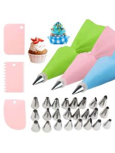 Cetakan Semprit 1 Set 20 pcs Spuit Cake Alat Hias Kue Alat Dekor Kue